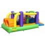 Надувной батут с горкой Happy Hop 9063 «Полоса препятствий»