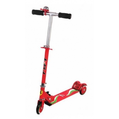 Самокат Ferrari Kids 3-Wheel Scooter FXK-7 красный - купить по специальной цене в интернет-магазине "Уют в доме"