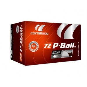Мячи для настольного тенниса 40+ 72 шт Cornilleau P-Ball ABS EVOLUTION 1*