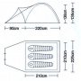 Трекинговая палатка Campack-Tent Land Explorer 3